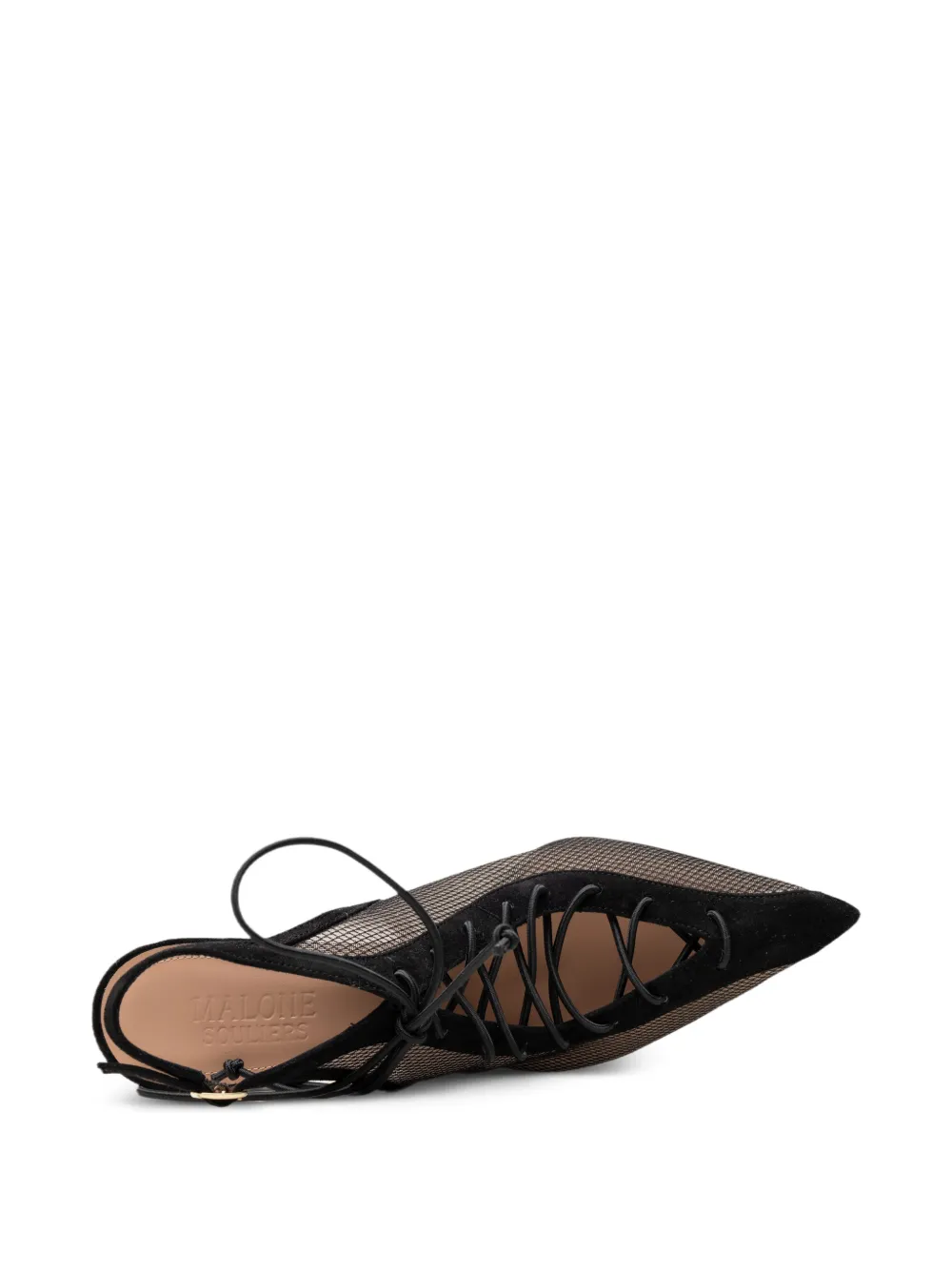 Malone Souliers Alia lace-up pumps Zwart
