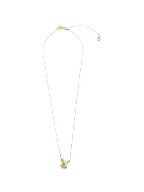 Kate Spade crystal-embellished butterfly necklace