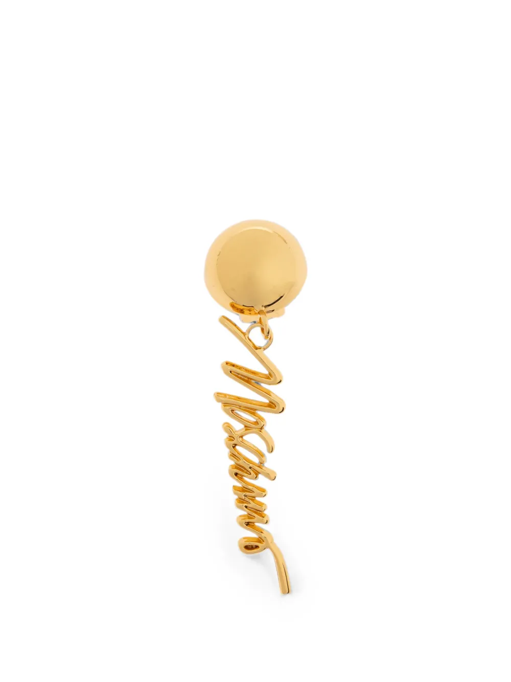 Moschino Chic Mini Statement Earrings In Gold