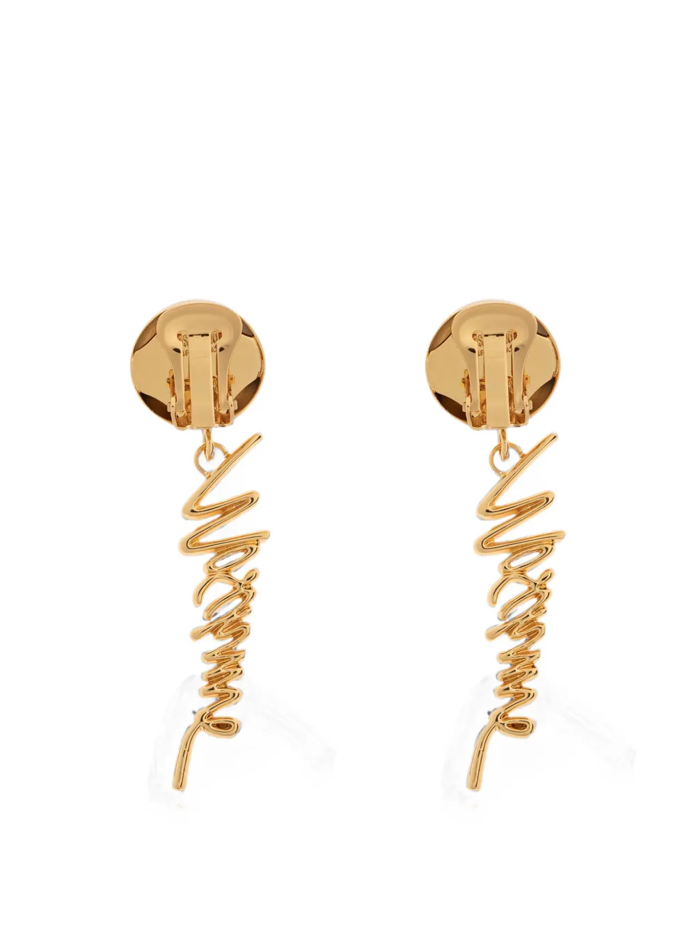 Moschino Chic Mini Statement Earrings In Gold