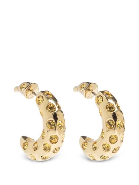 Kate Spade banana crystal-embellished earrings