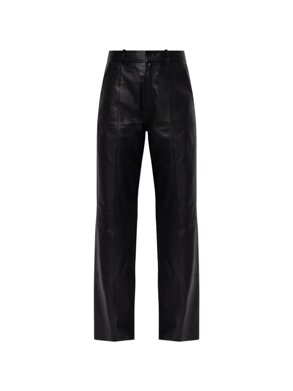Gestuz Pantaloni Gzluciana in pelle - Nero