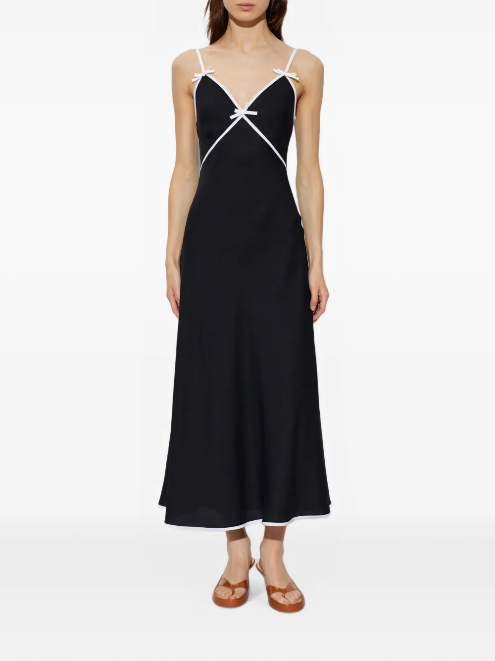 Moschino Jurk met strikdetail Zwart