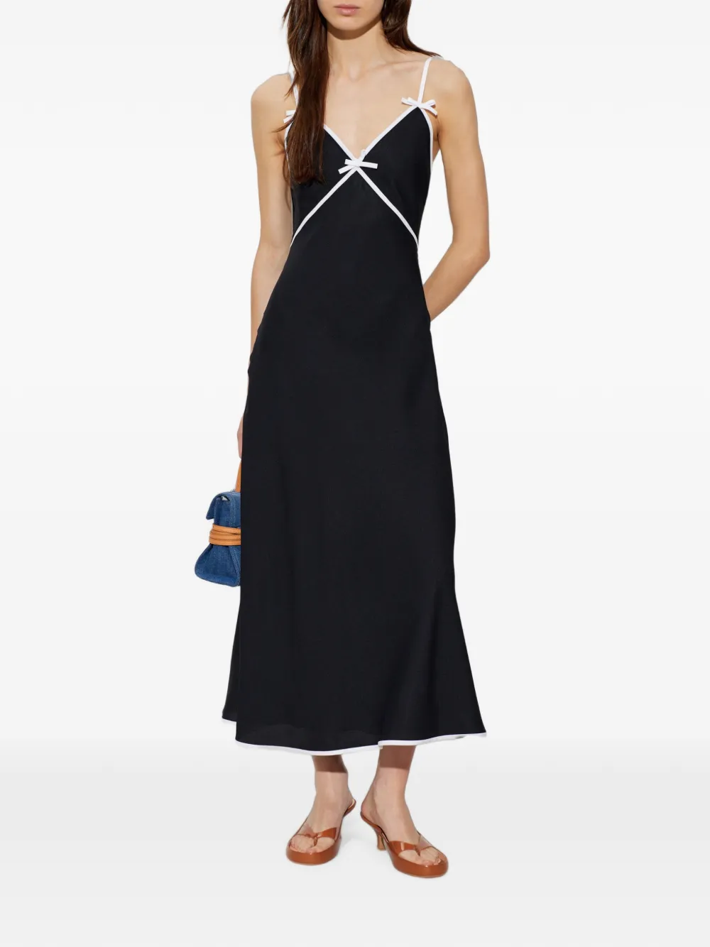 Moschino Jurk met strikdetail Zwart