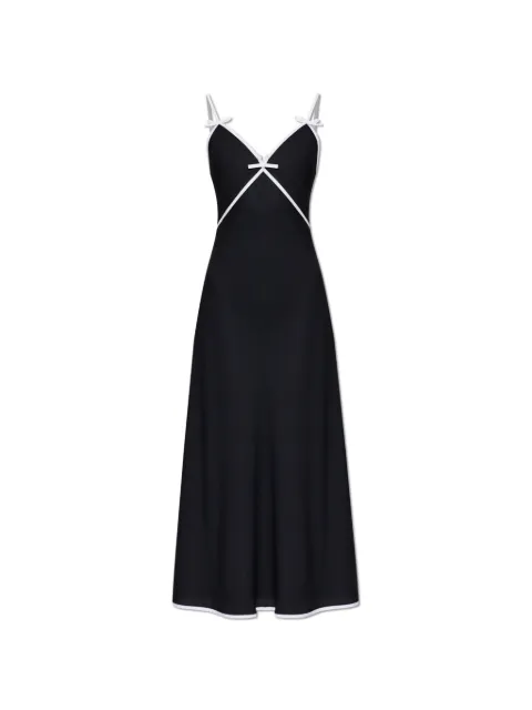Moschino bow-detail spaghetti-strap dress