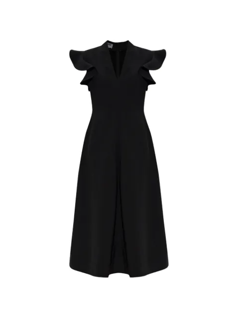 Moschino ruffled V-neck dress