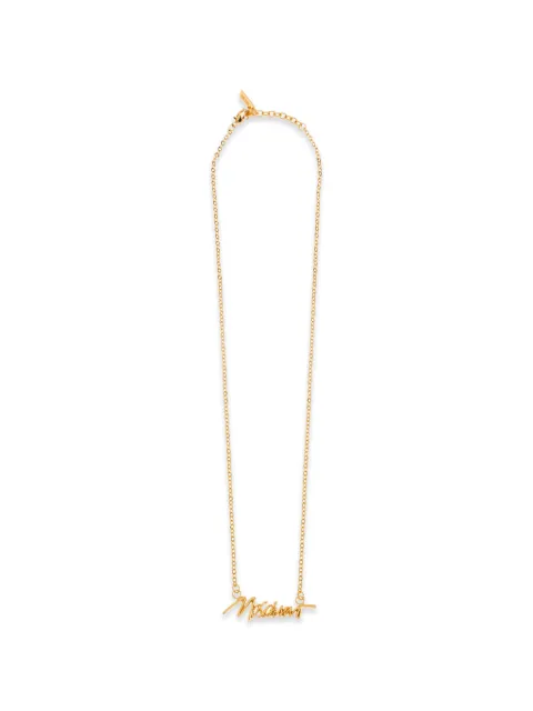 Moschino collier à plaque logo