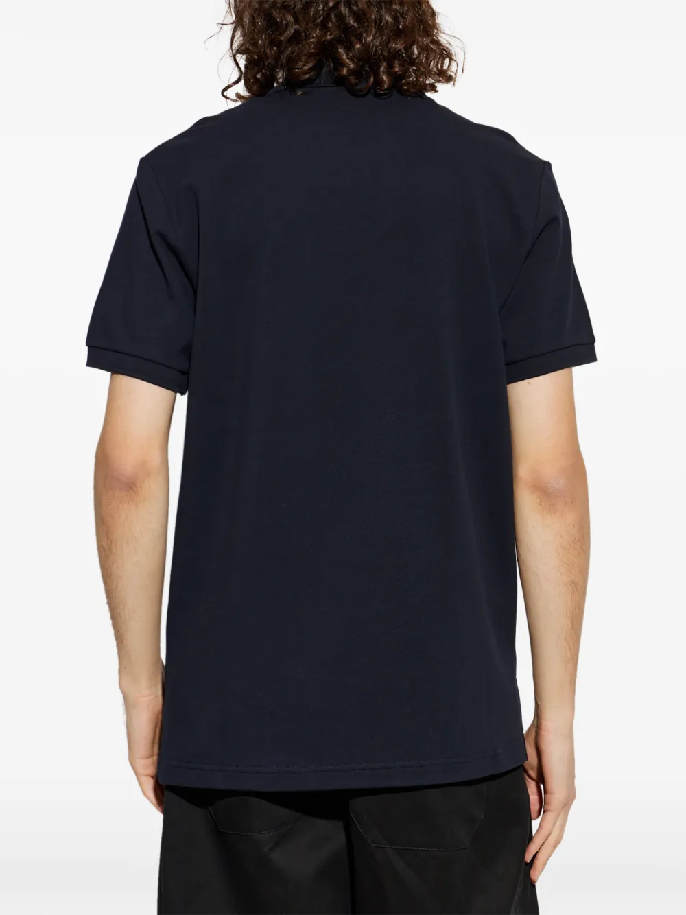 Moschino Poloshirt met logopatch Blauw