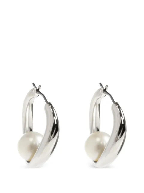 Kate Spade Harmony Hoops glass-pearl earrings