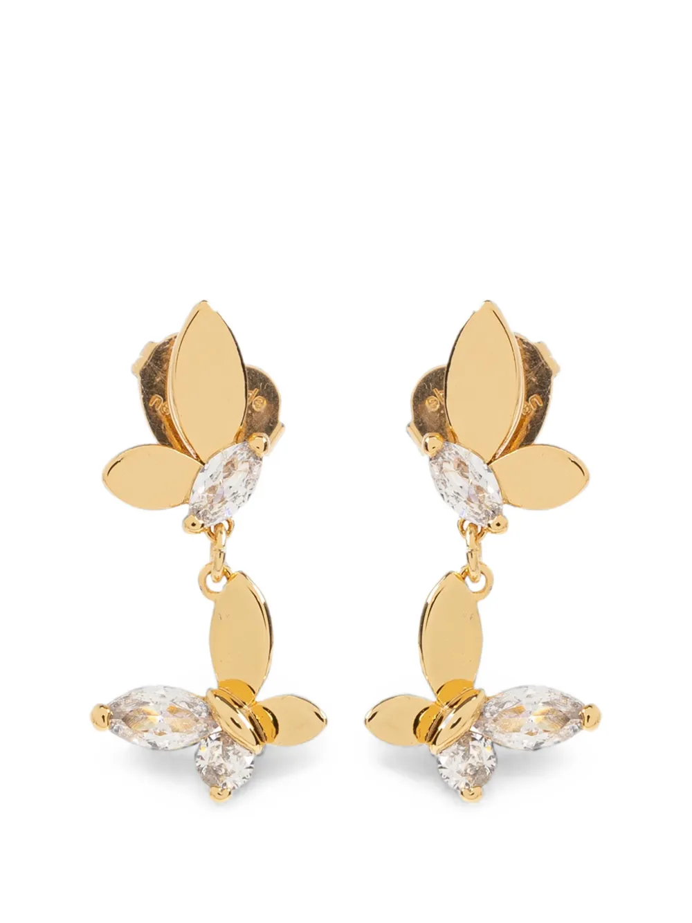 Kate Spade Orecchini Social Butterfly con cristalli - Oro