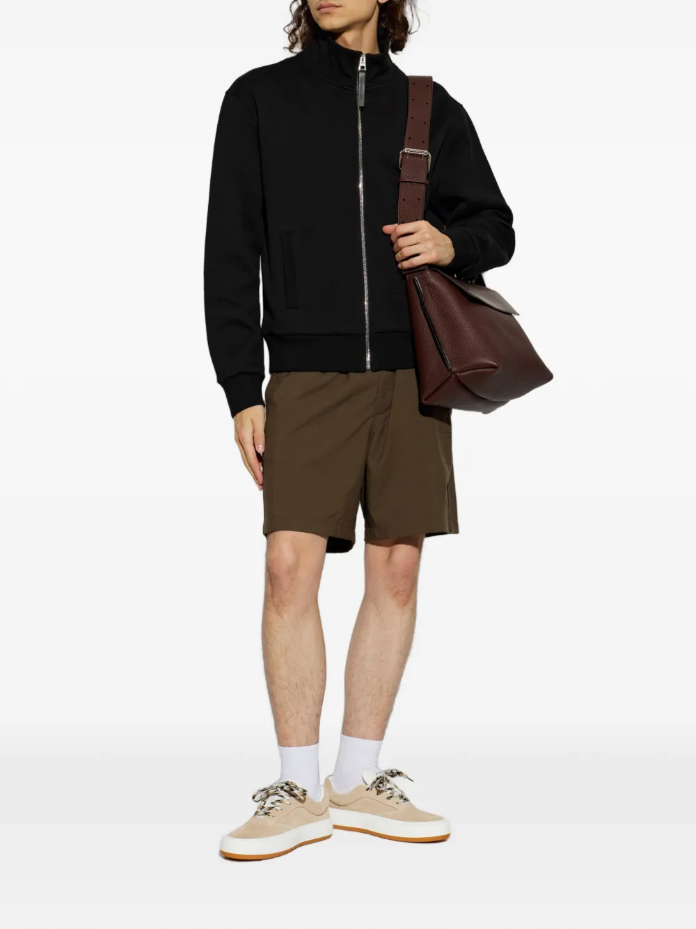 Givenchy Shorts met geborduurd logo Bruin