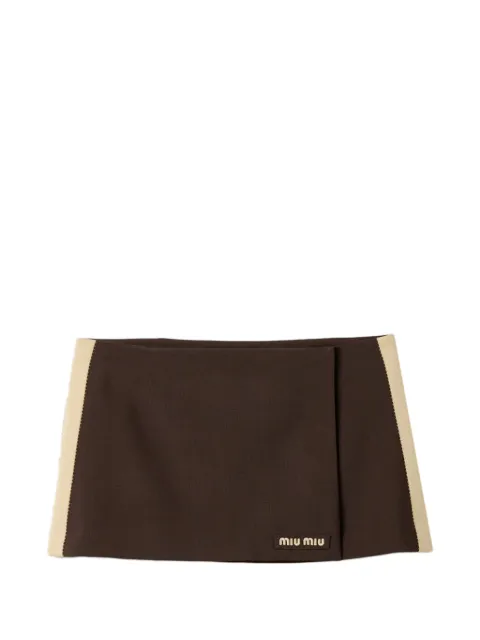 Miu Miu kid mohair miniskirt