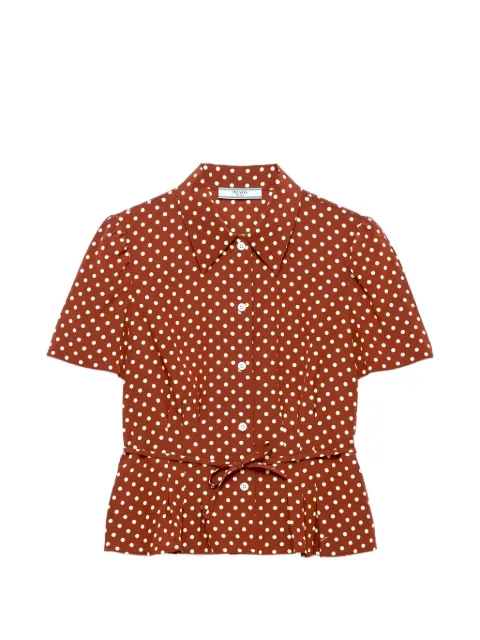 Prada camisa con motivo de lunares