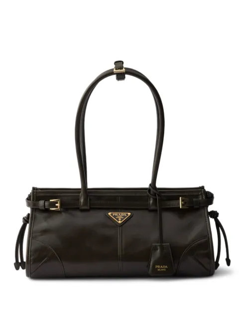 Prada bolsa Bonnie mediana de piel 