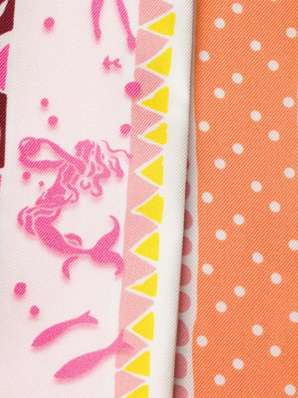 Prada Zijden twill sjaal met print Roze