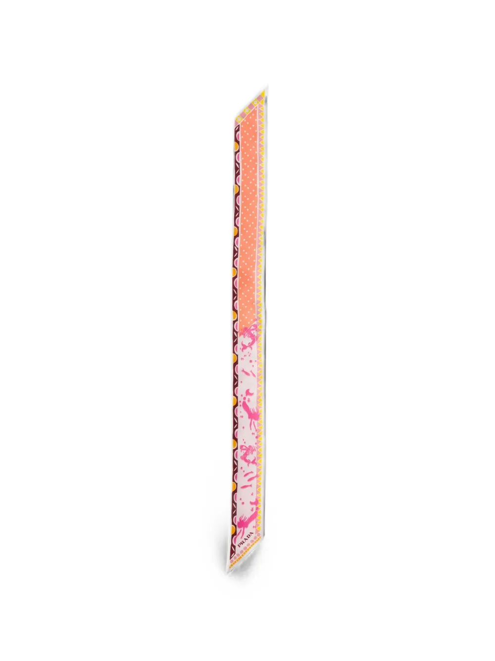 Prada Zijden twill sjaal met print Roze