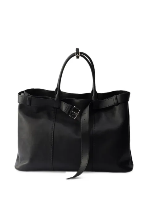 Prada Buckle antiqued nappa leather bag