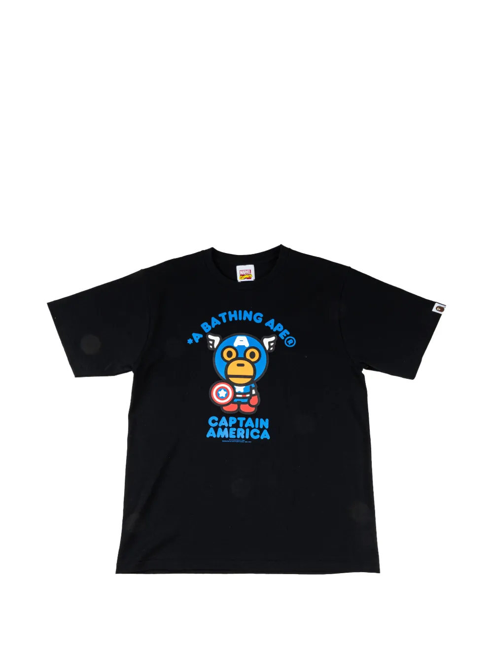 A BATHING APE® x Marvel Captain America T-shirt - Nero