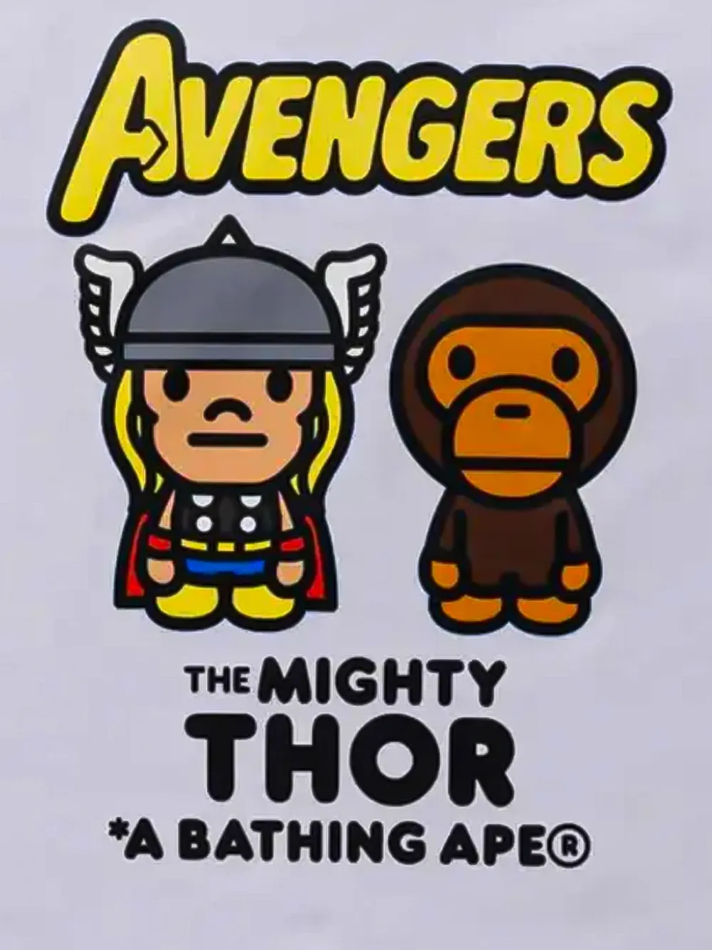 A BATHING APE x Marvel Comics Milo Mighty Thor T-shirt Wit