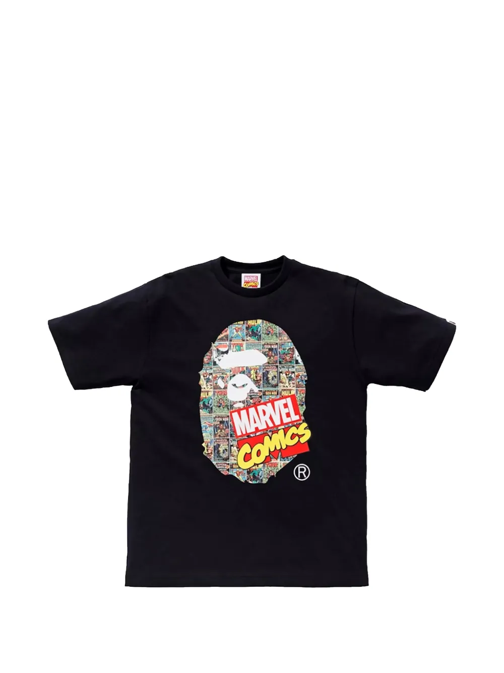 A BATHING APE® x Marvel Comics Ape Head T-shirt - Nero