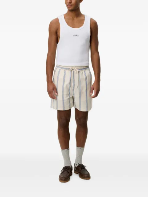 Les Deux Lawson vertical-stripe drawstring shorts