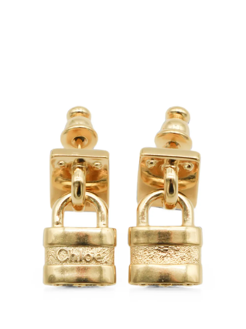 Chloé padlock-detail earrings - Gold
