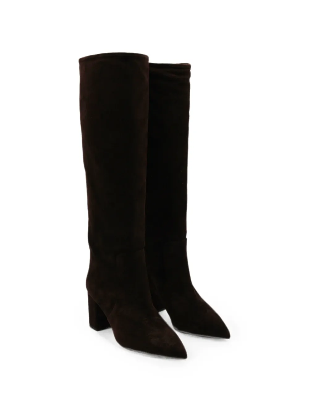 Paris Texas Anja suede pointed-toe boots Bruin