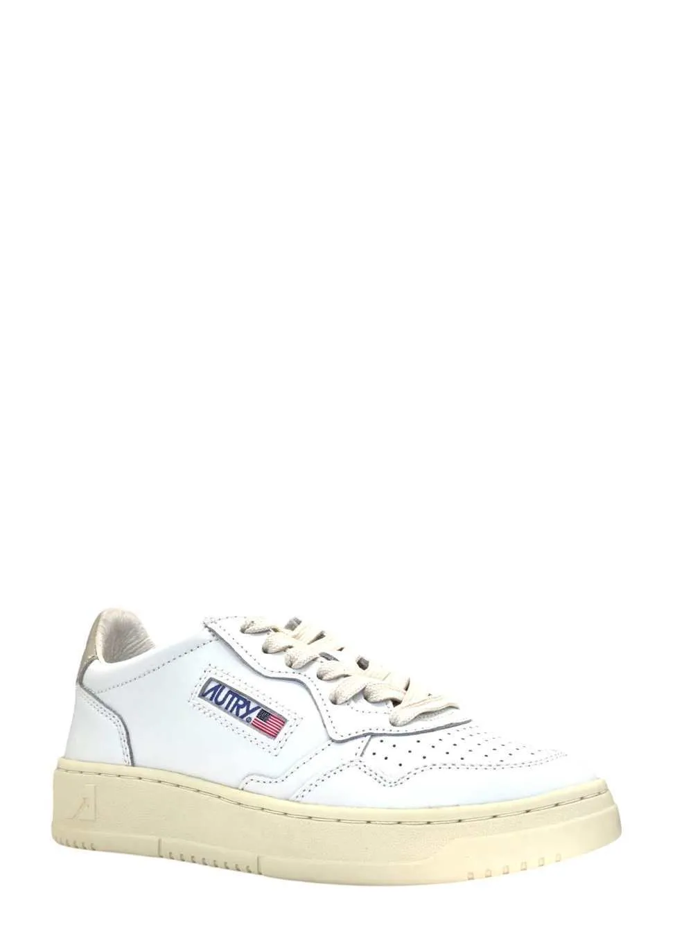 Autry Medalist perforated leather sneakers Wit