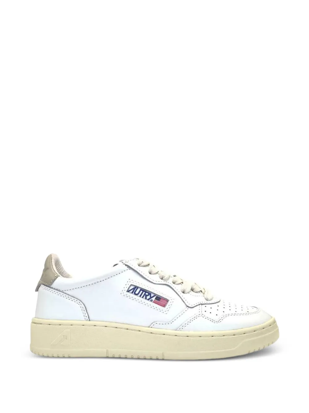 Autry Medalist perforated leather sneakers Wit