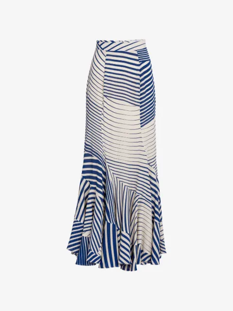 Silvia Tcherassi jupe longue Florina à rayures