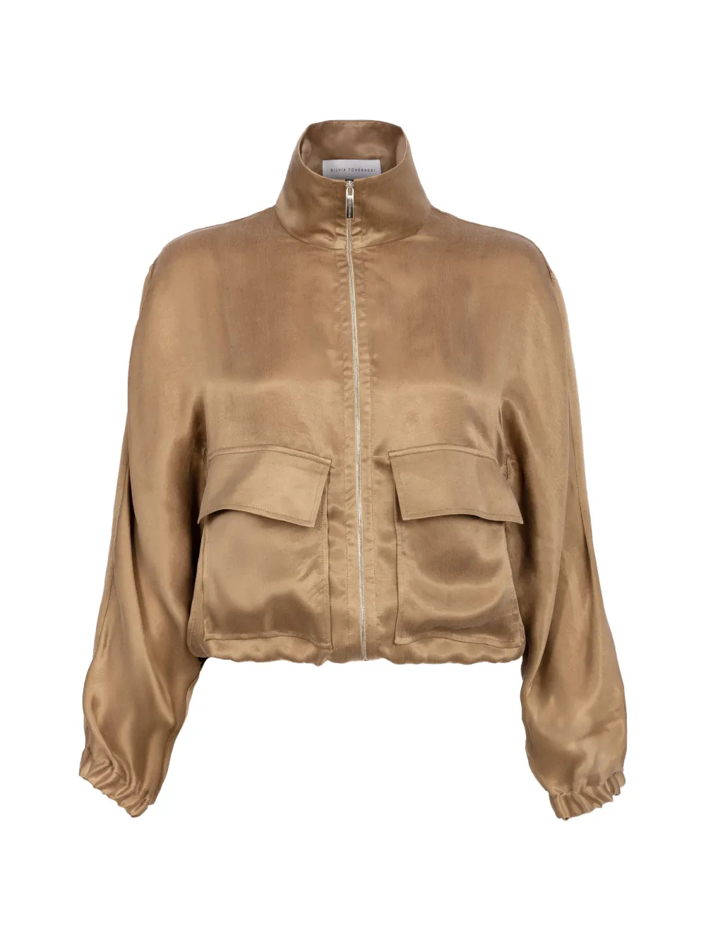 Silvia Tcherassi Donata zip-up jacket - Marrone