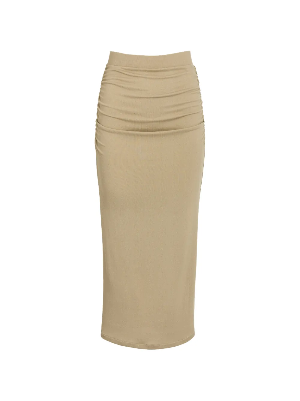 Silvia Tcherassi Karli ruched midi skirt - Toni neutri