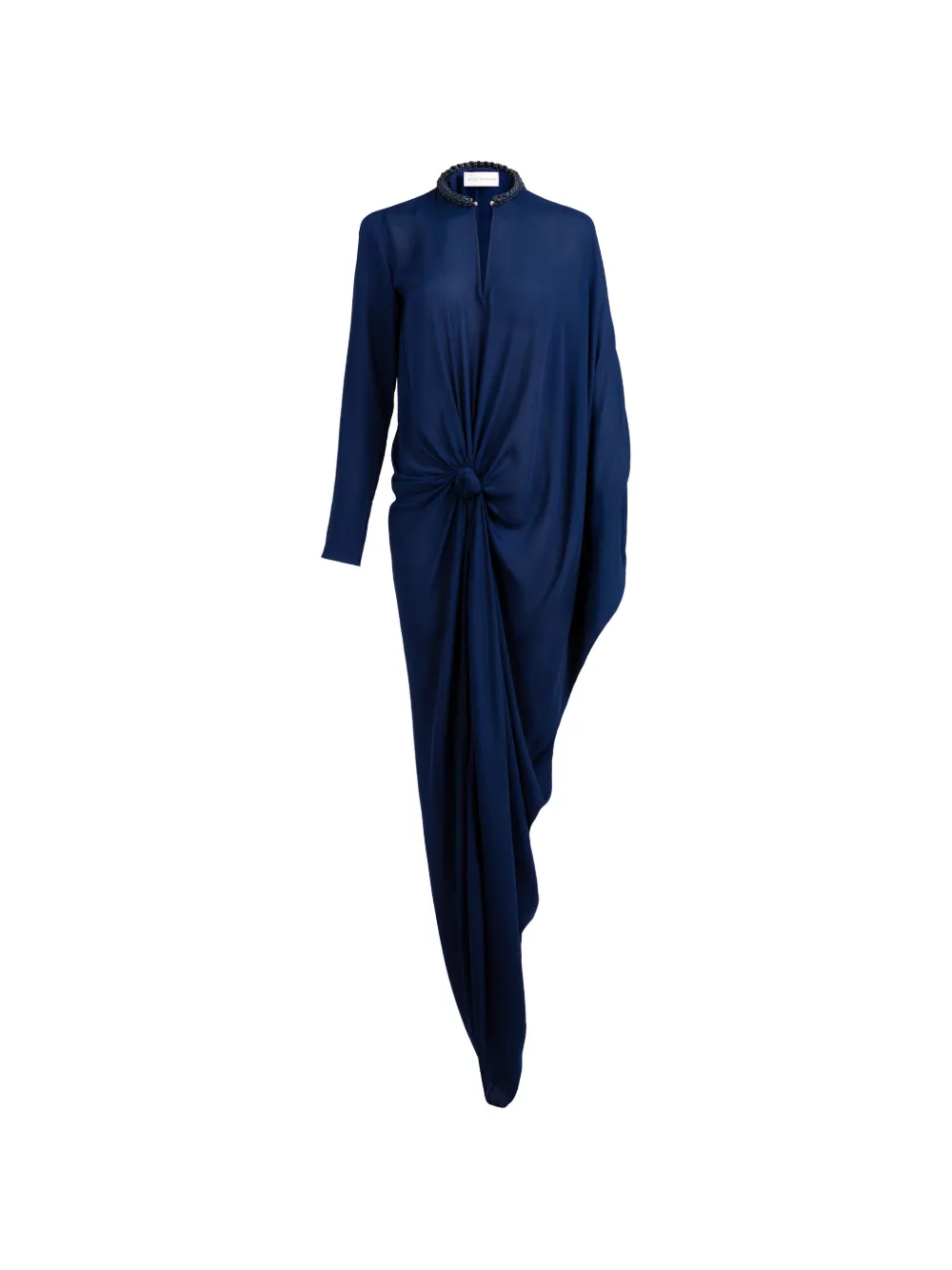 Silvia Tcherassi Rosella knotted draped maxi dress - Blue