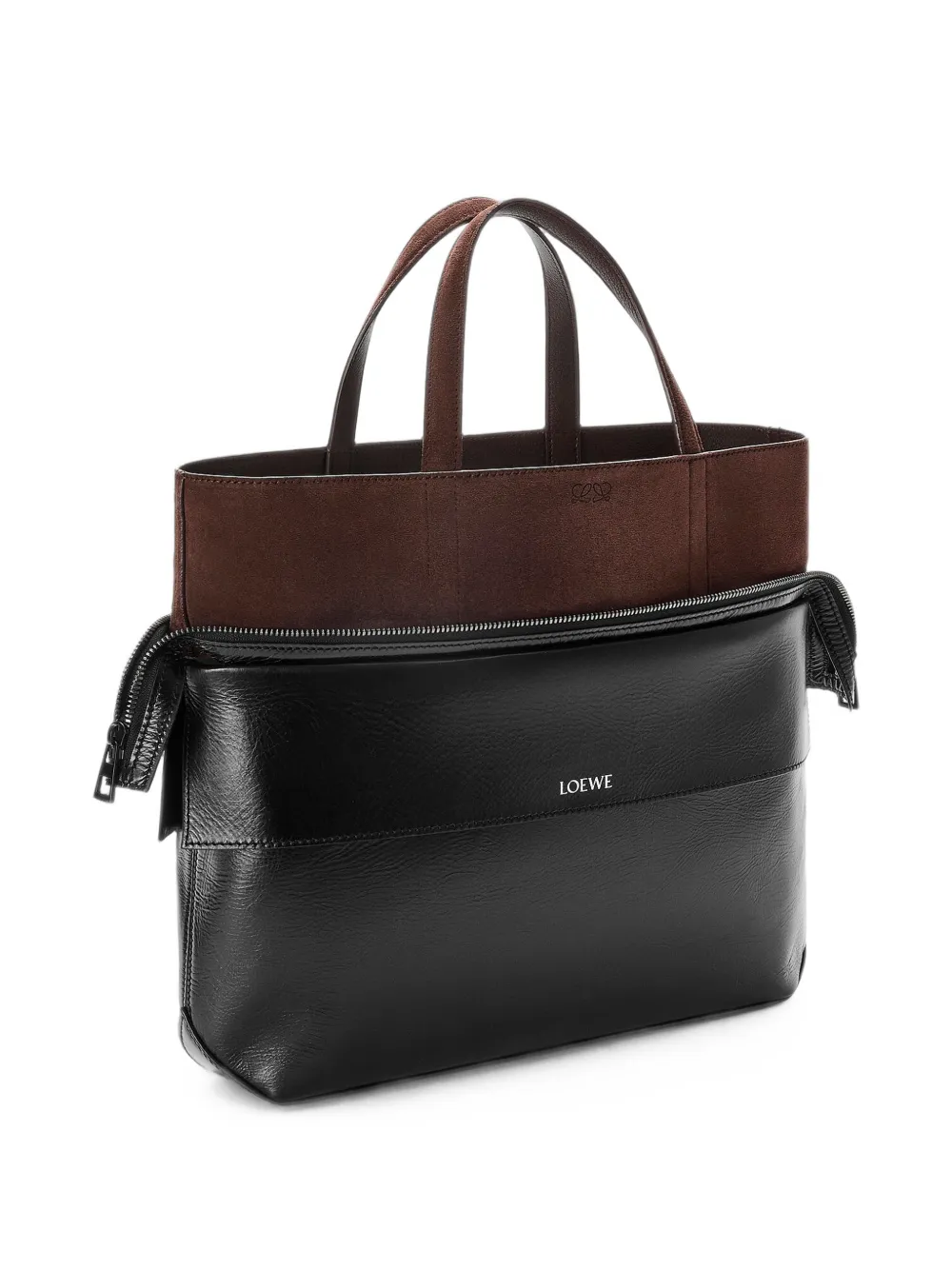 LOEWE Switch leren shopper Zwart