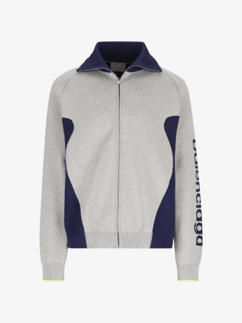 Balenciaga jacquard-knit color-block jacket