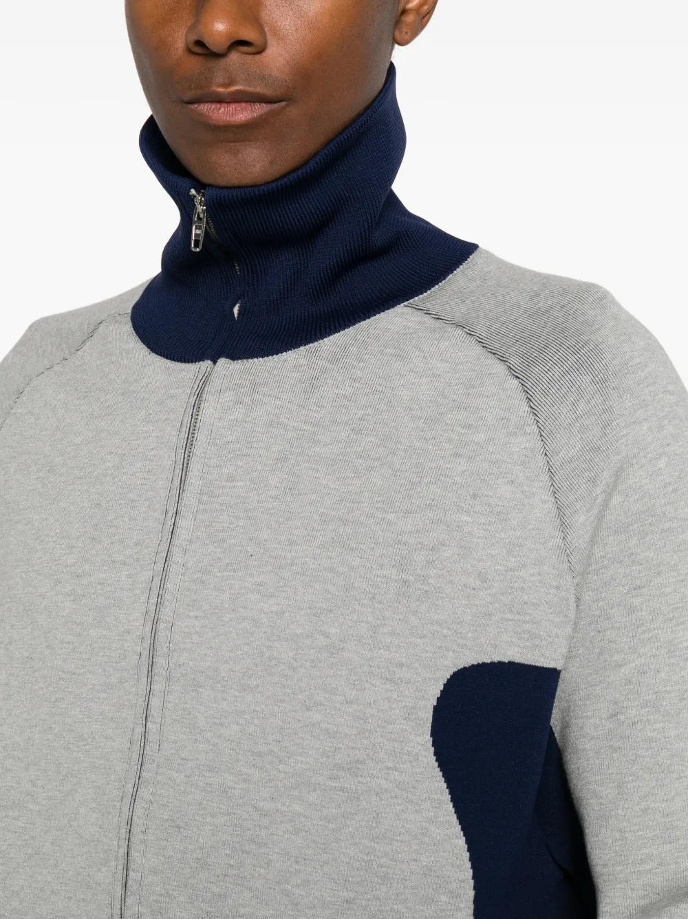 Balenciaga Bodies gebreid vest met rits Grijs
