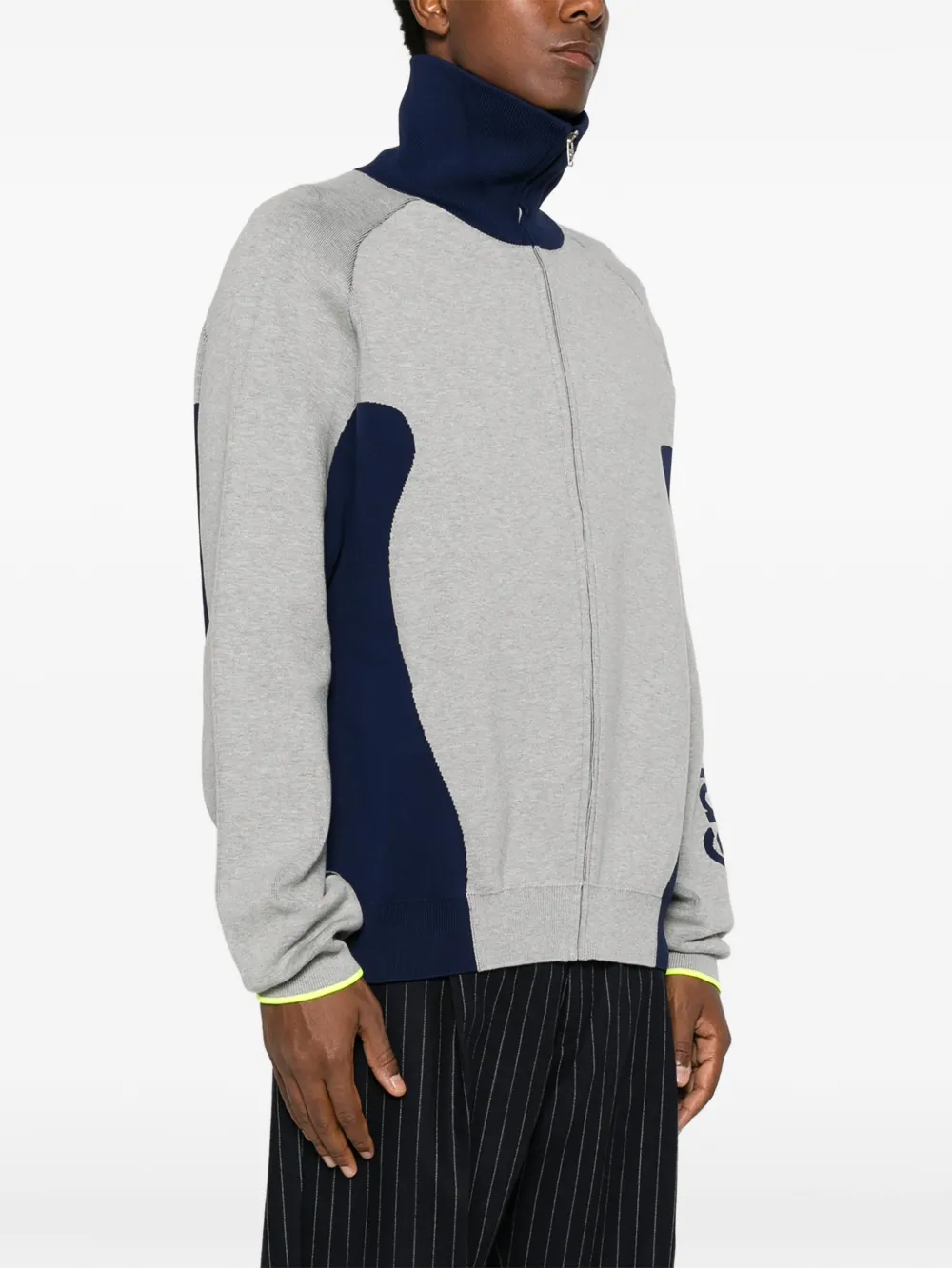 Balenciaga Bodies gebreid vest met rits Grijs