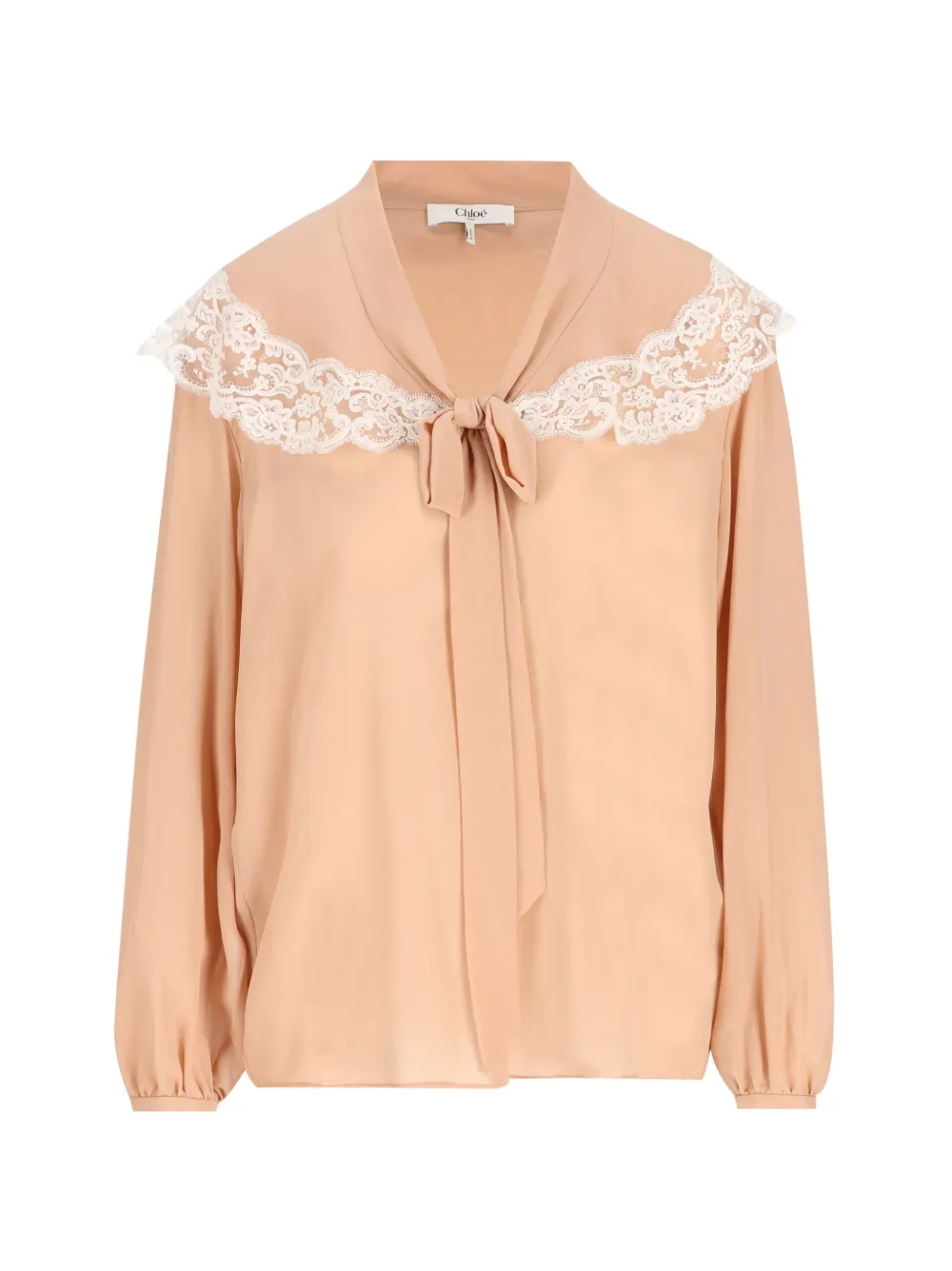 Chloé Blusa con nodo sul collo - Rosa