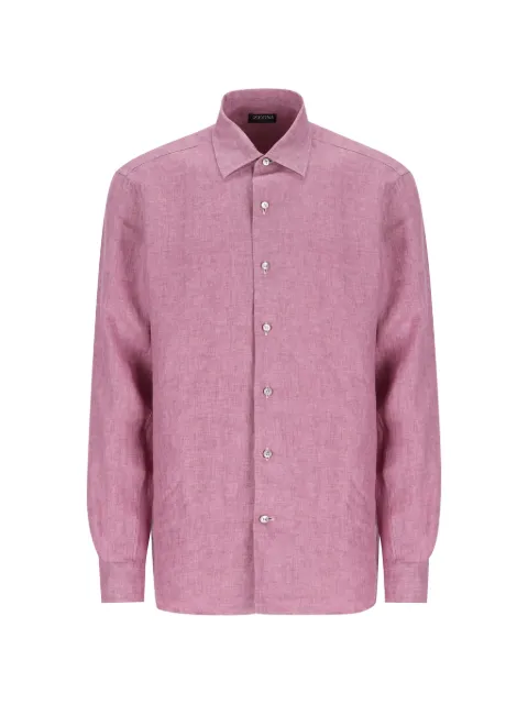 Zegna Oasi délavé-effect shirt