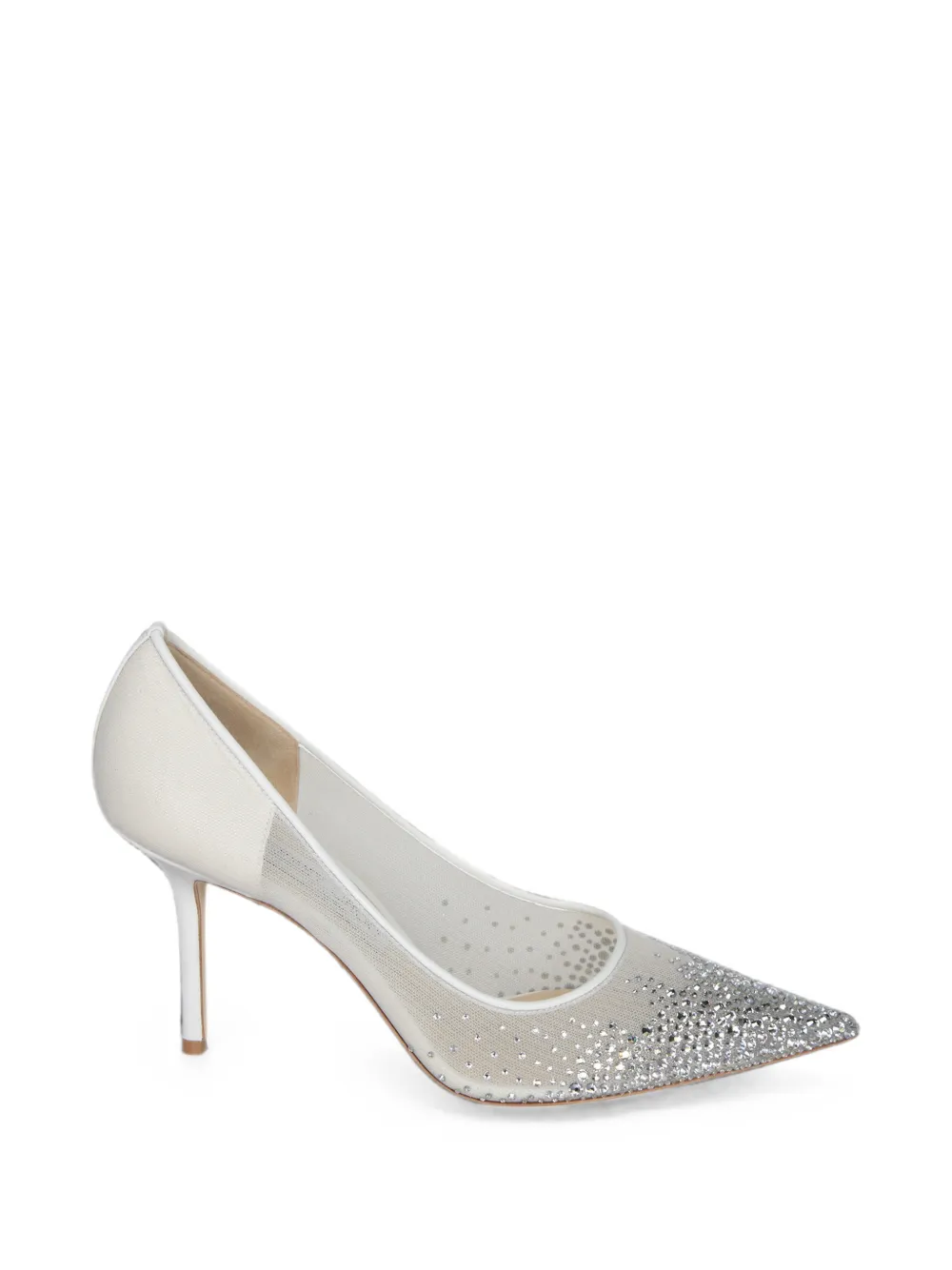 Jimmy Choo Love Heeled Pumps In White