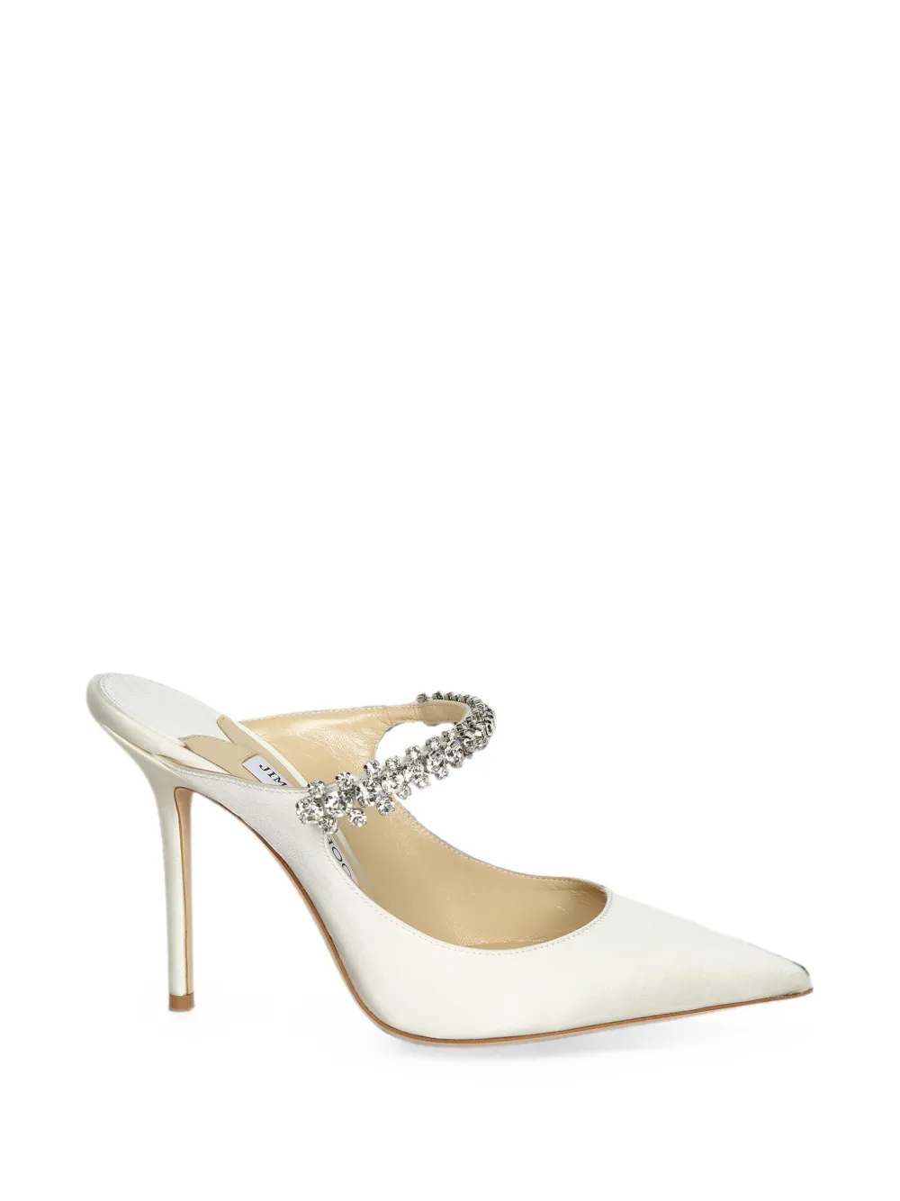 Jimmy Choo crystal-embellished pointed-toe pumps - Neutrals