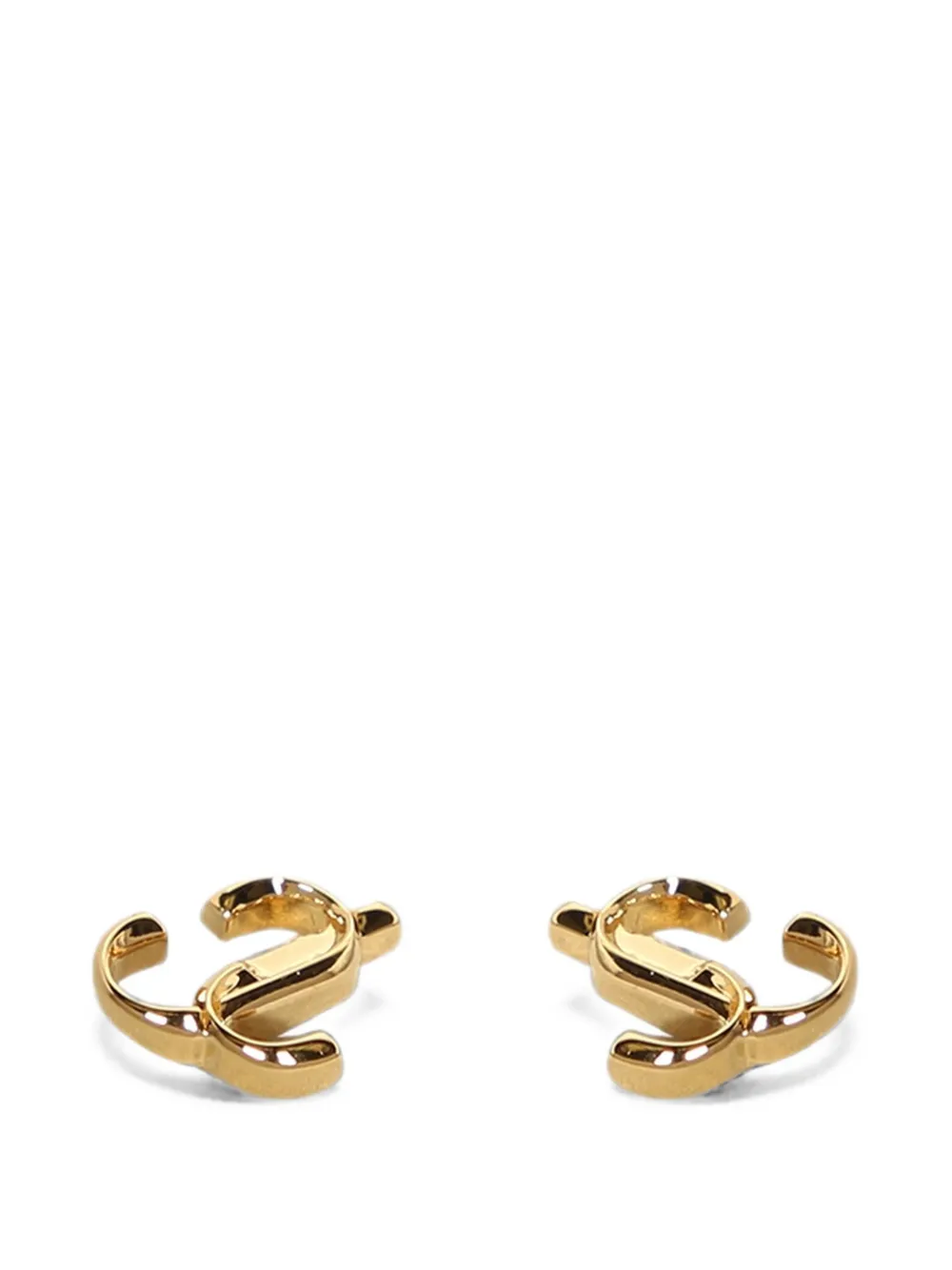 Jimmy Choo JC monogram earrings - Gold