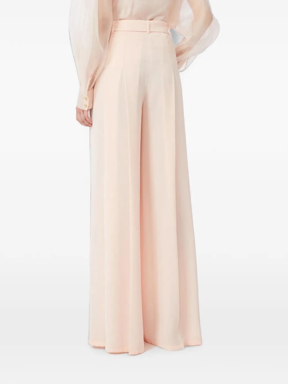 Max Mara Cady palazzo broek met kwastje Roze