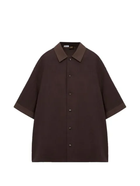 LOEWE logo-patch short-sleeve shirt