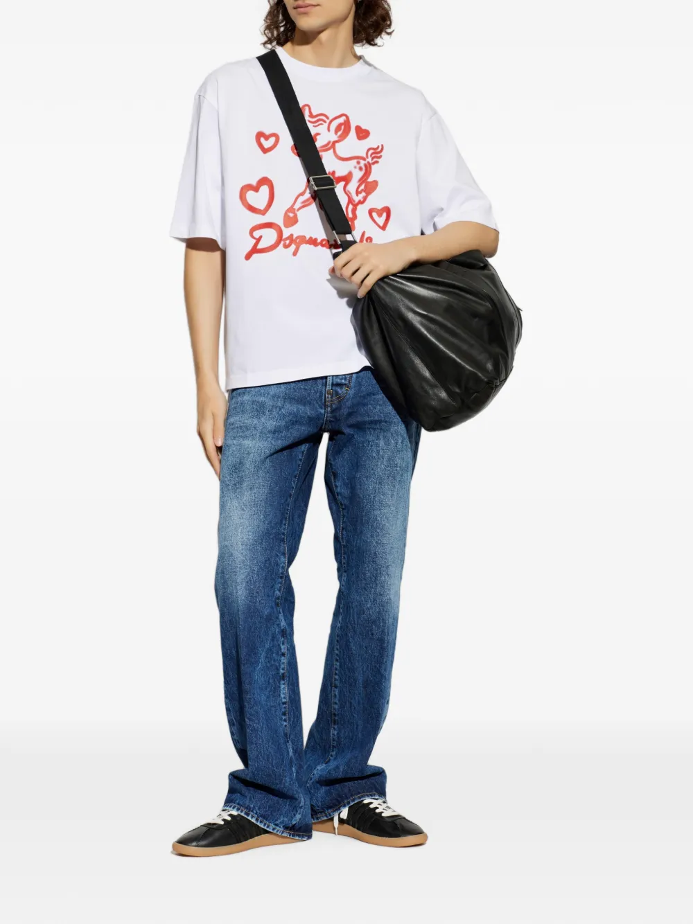 DSQUARED2 Ruimvallend T-shirt Wit
