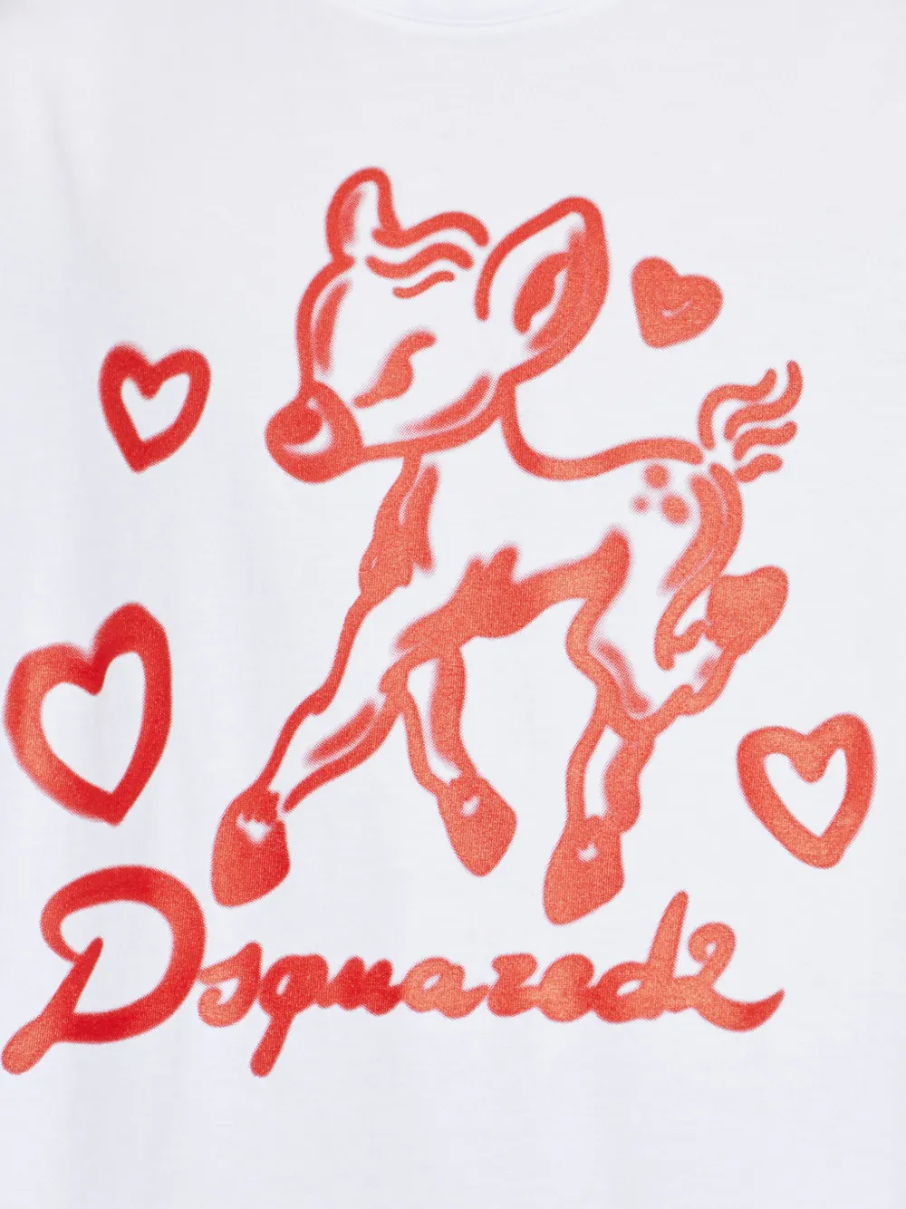 DSQUARED2 Ruimvallend T-shirt Wit