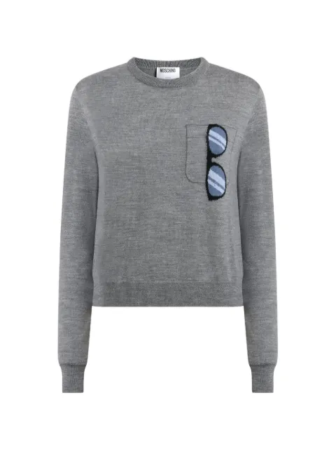 Moschino extra-fine merino wool intarsia sweater