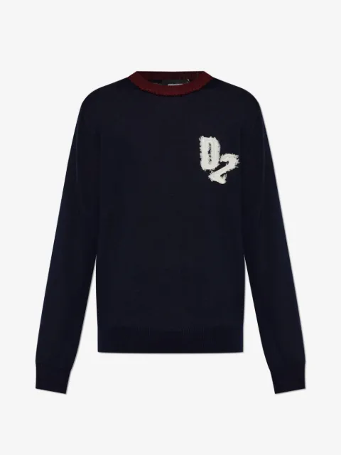 DSQUARED2 Maglione con effetto vissuto