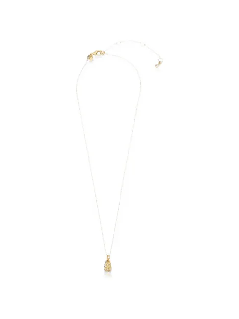 Kate Spade crystal-embellished pineapple-motif necklace