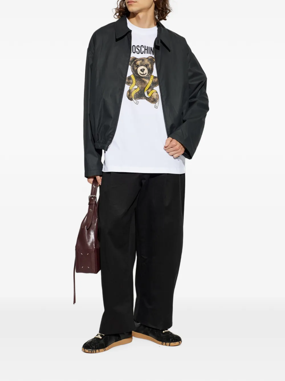 Moschino T-shirt met teddybeerprint Wit